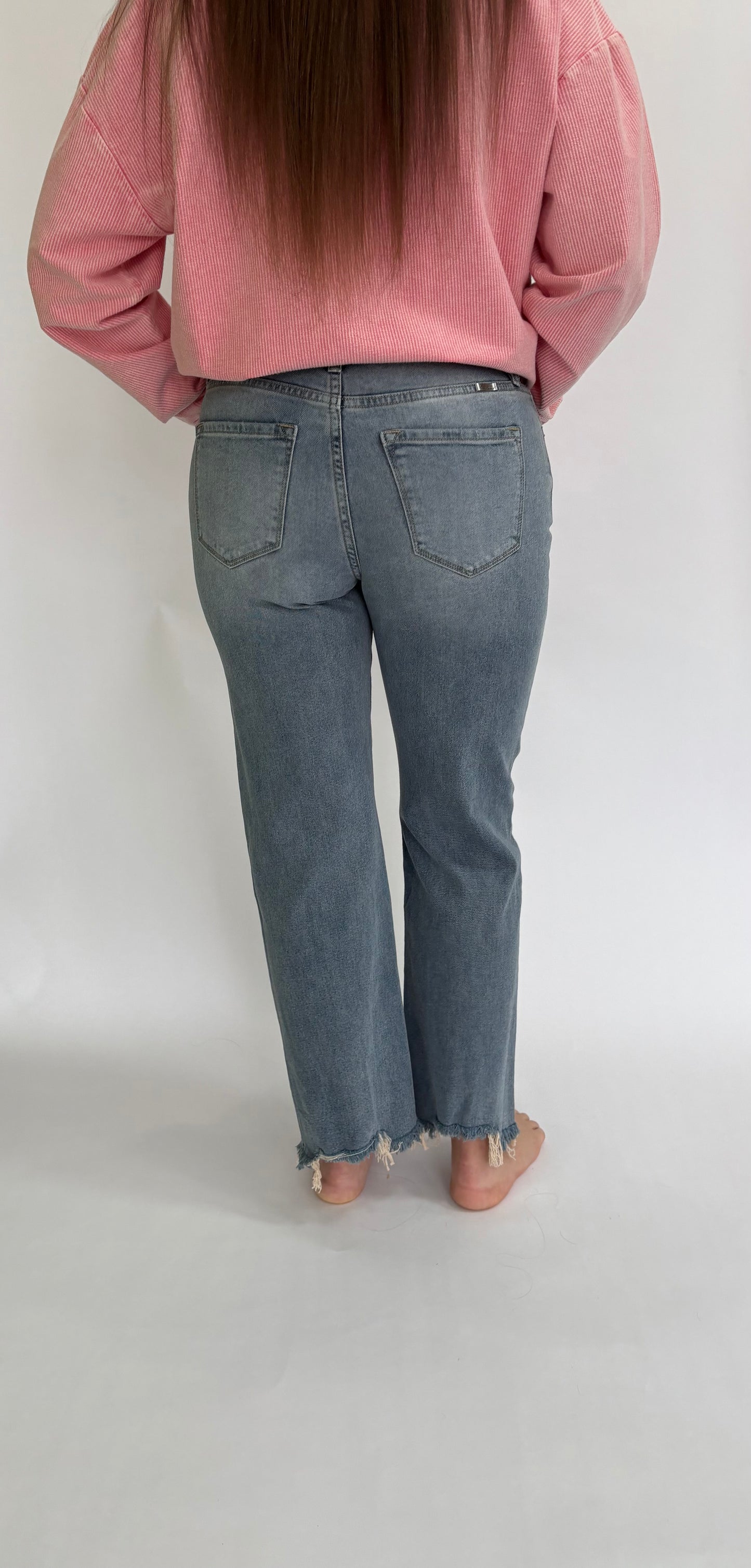 Downtown High Rise Slim Wide Leg Jeans