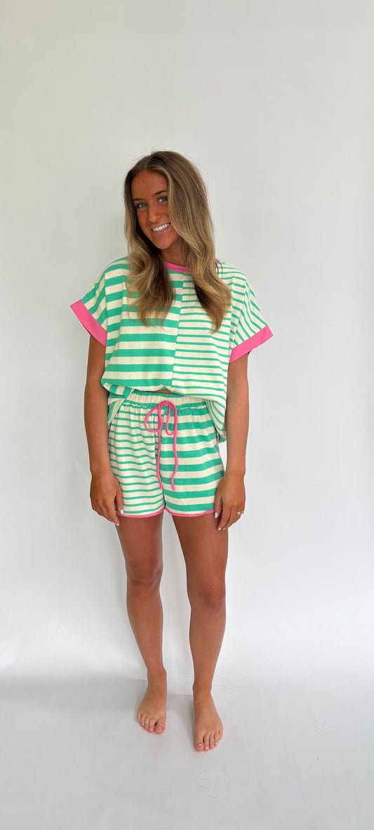 Beach Babe Color Block Shorts
